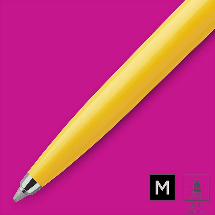 Parker Pen Yellow Jotter Black Gel Pen