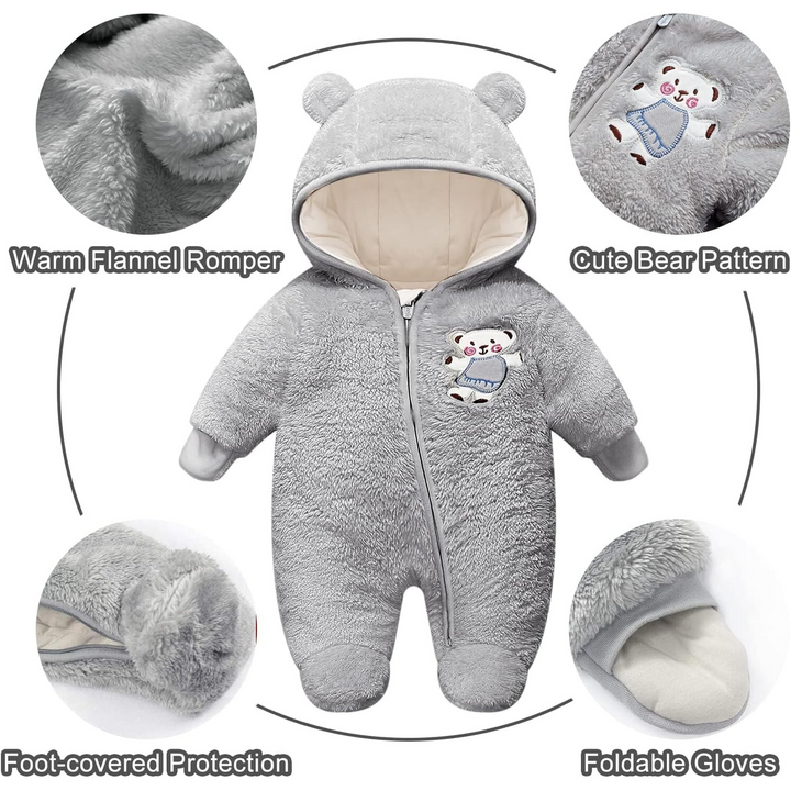 Vine Grey 3-6 Months Baby Jumpsuit