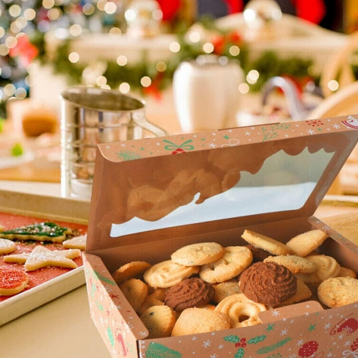 12 Christmas Cookie Cardboard Box Set