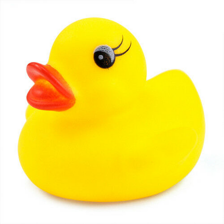 10 Mini Yellow Bathtime Rubber Ducks