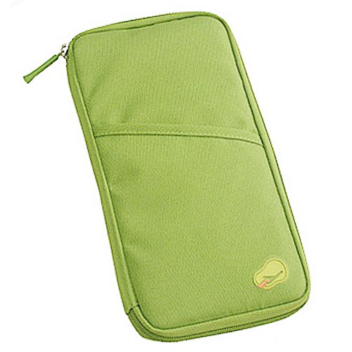 Green Passport Holder Bag