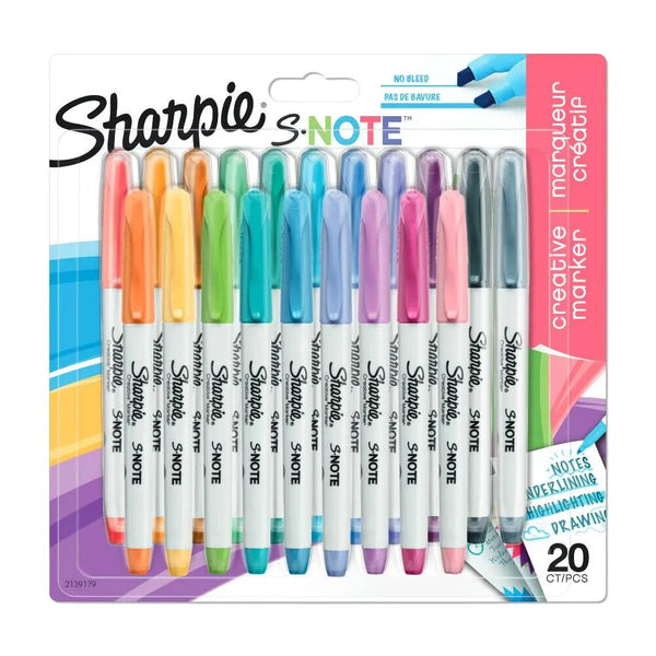20 Sharpie S Note Marker Pens