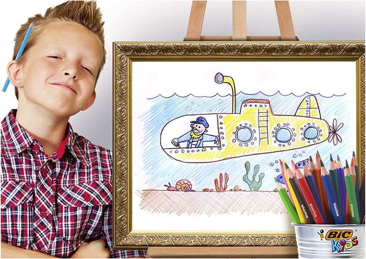 24 Bic Kids Multicoloured Pencils