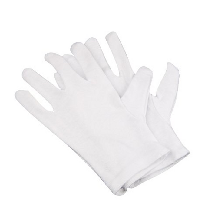 24 White Cotton Gloves