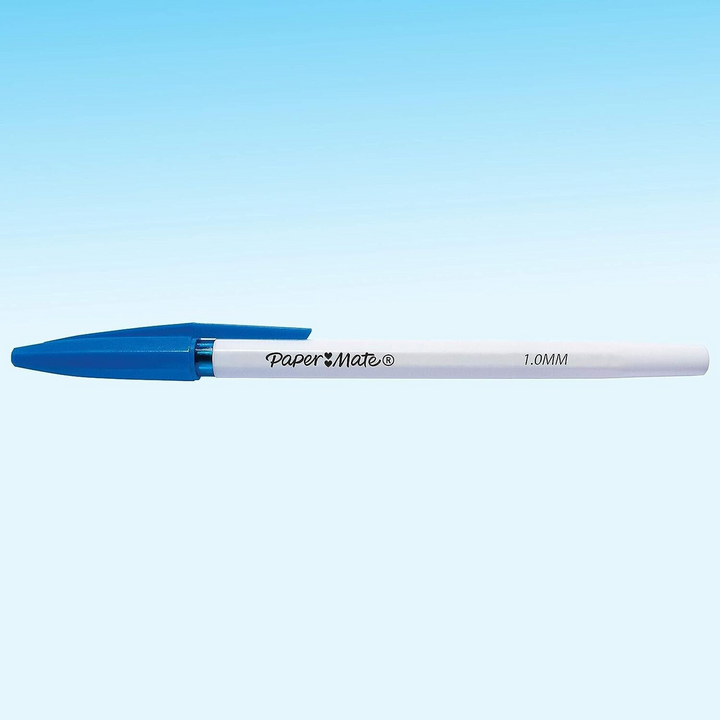 50 Papermate Blue 1.0mm Ballpoint Pens