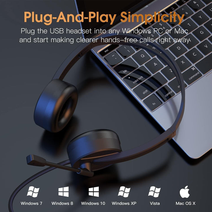 Venker U16 USB Headset & Microphone