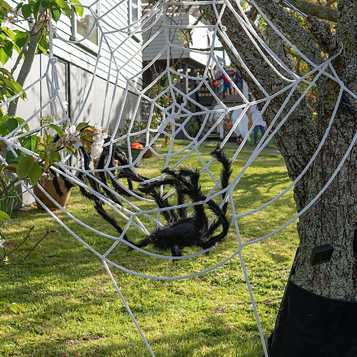 Large Black Flexible Spider Decoration