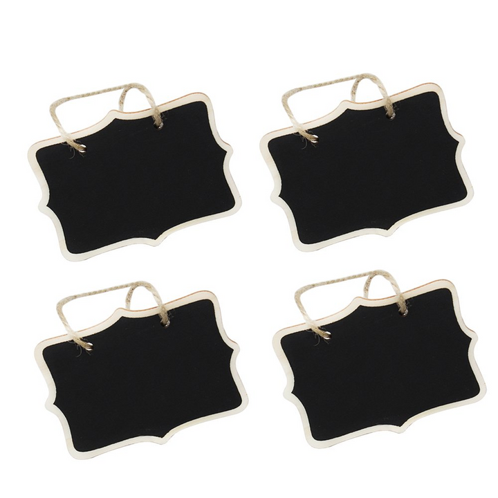 12 Mini Rectangle Chalkboard Signs