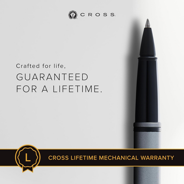 Cross Calais Rollerball Pen - Grey Lacquer Black Trim