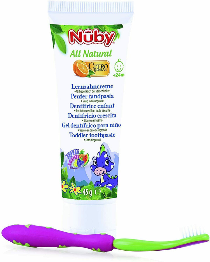Nuby Children's Toothpaste Toothbrush Set