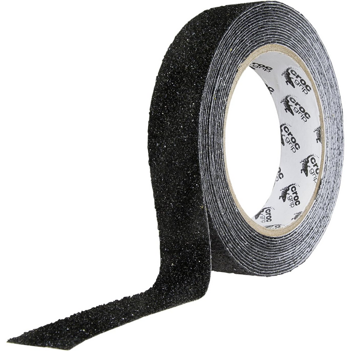 5m Croc Grip Black Anit-Slip 25mm Tape Roll