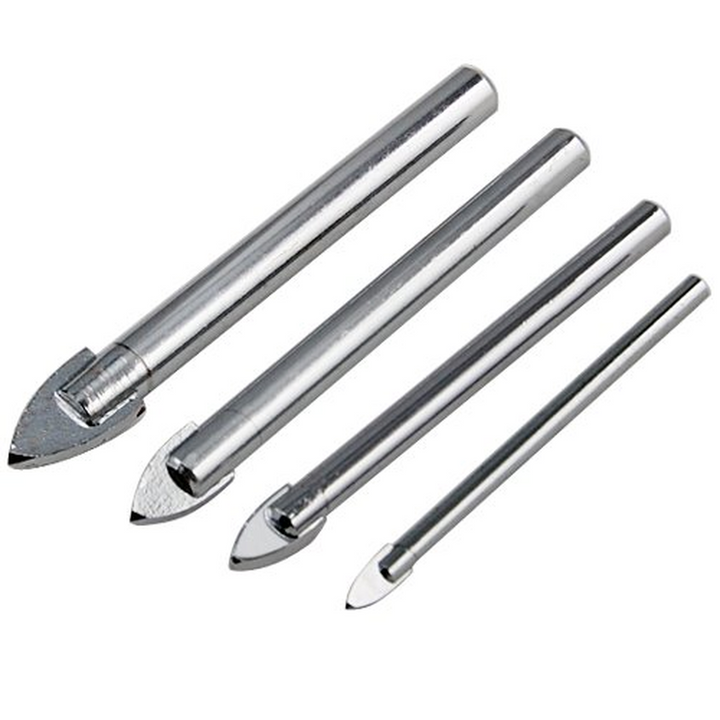 4 Piece Ceramic Tile Drill Bit Set