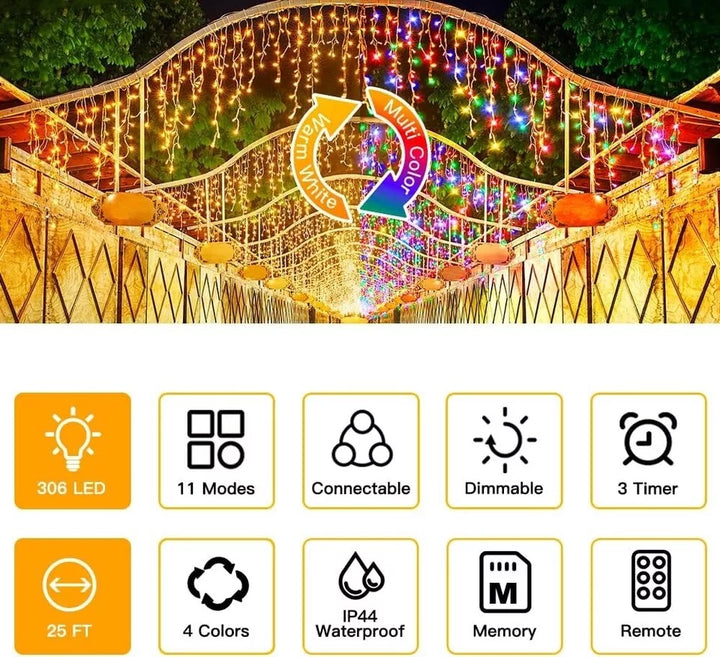 Ollny 306 Multicoloured Xmas String Lights