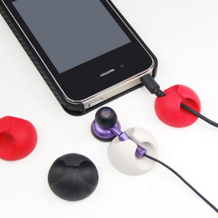 6 Self-Adhesive Cable Tidy Clips