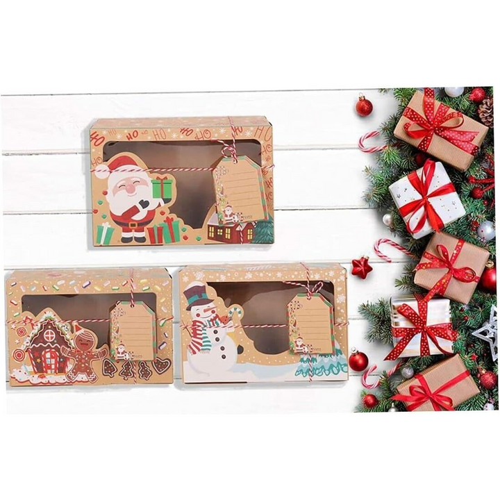 12 Christmas Cookie Cardboard Box Set