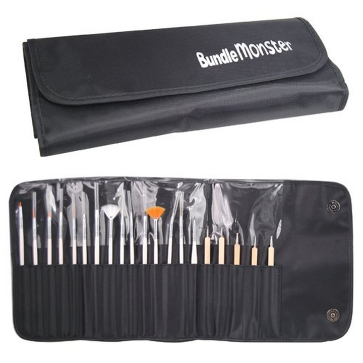 20 Piece Nail Art Tool & Brush Set