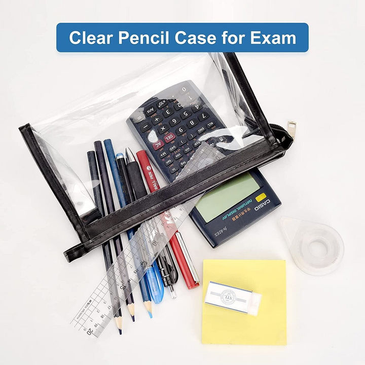 2 Clear Pencil Cases