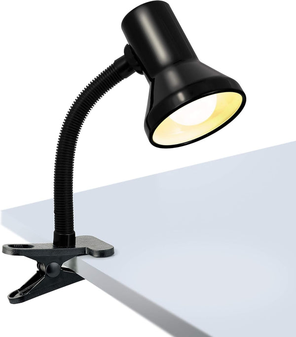Black Freya 40W Clamp E27 Lamp