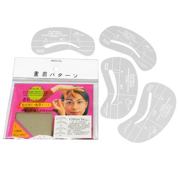 4 Eye Brow Grooming Template Stencils