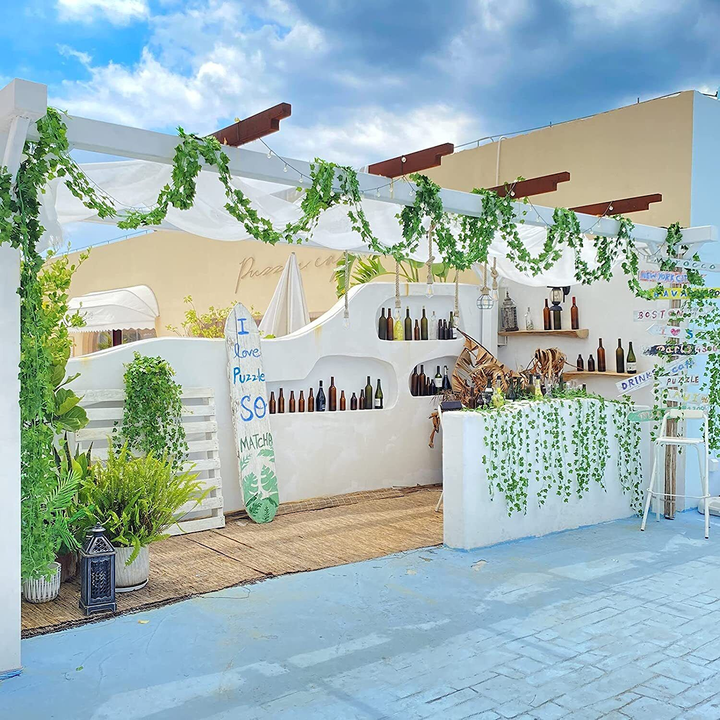 15 Artificial Ivy Leaf Strings