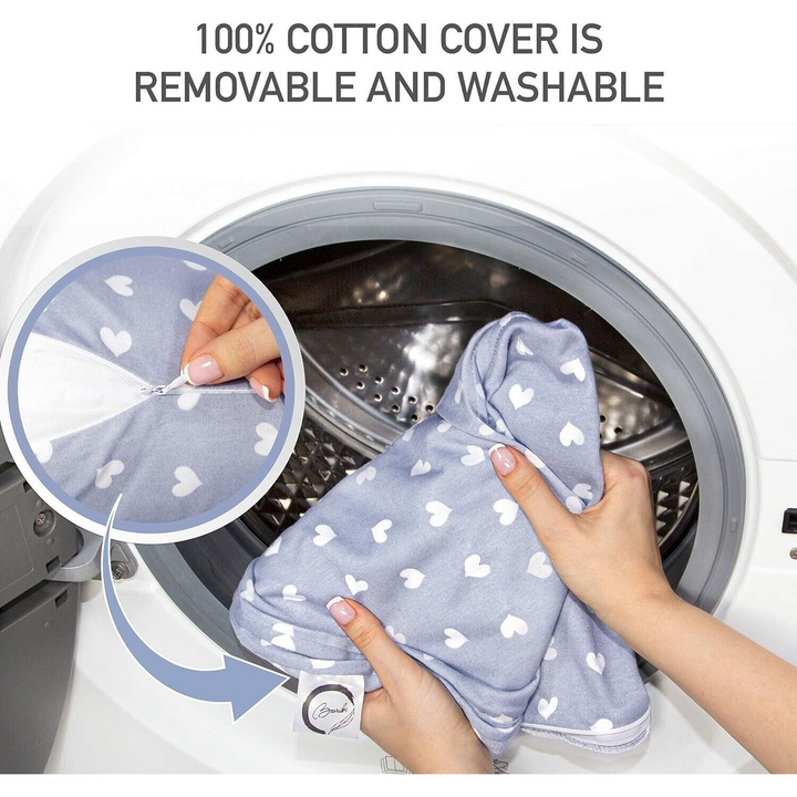 Grey Hearts Maternity Pillow