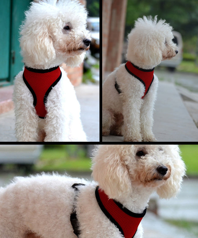 Adjustable Soft Mesh Fabric Dog Harness