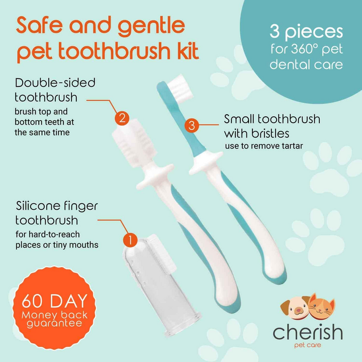 Pet Dog Cat Toothbrush Kit