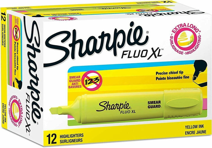 12 Yellow Sharpie Highlighters
