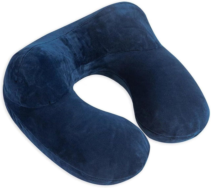Blue Travel Neck Pillow Set