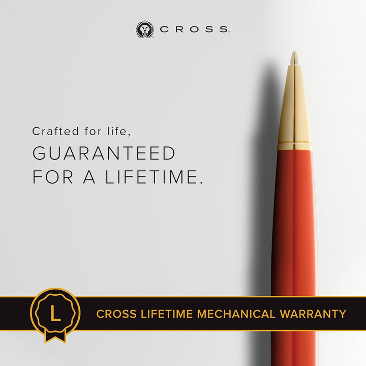 Cross Amber & Gold Fine Ballpoint Pen