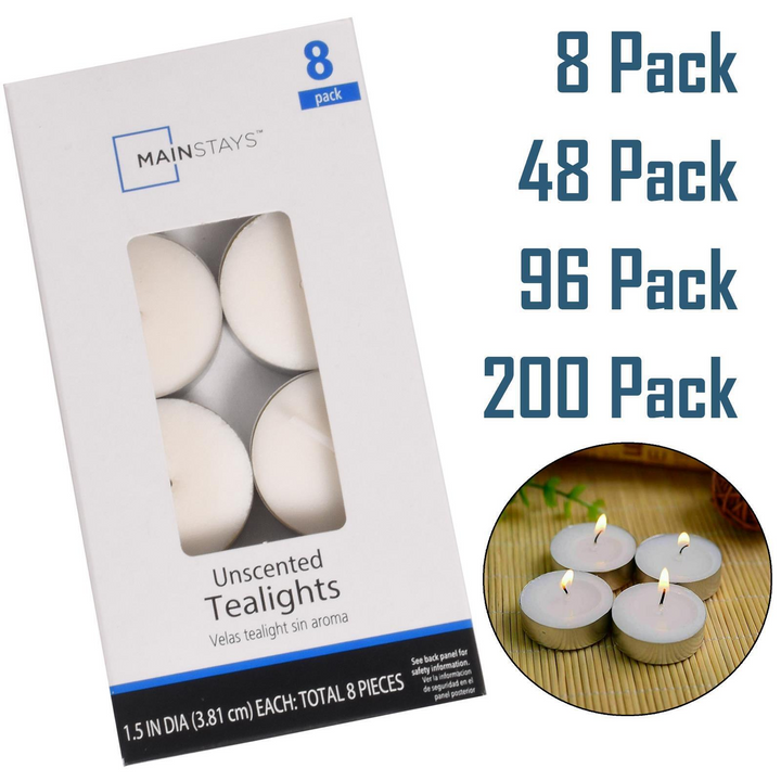 Unscented Tea Light Candles