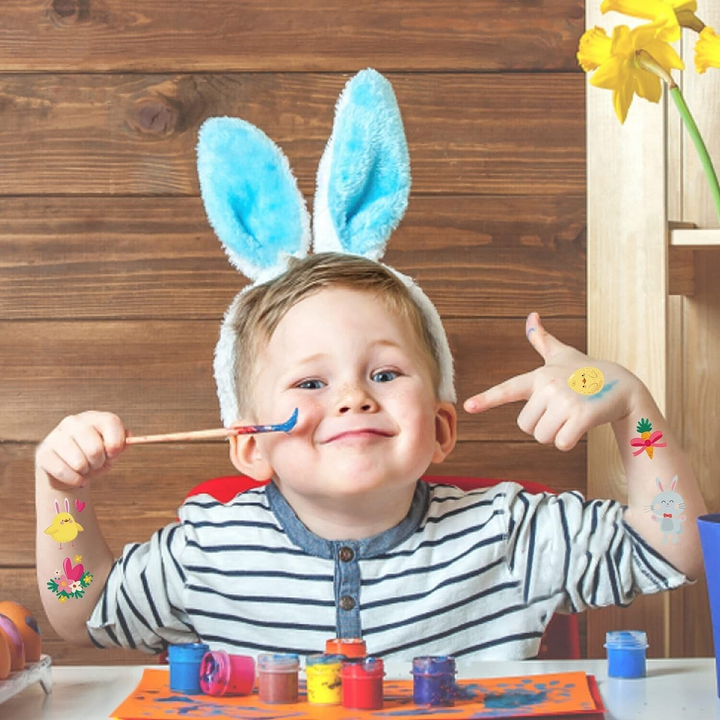 10 Easter Temporary Tattoo Set