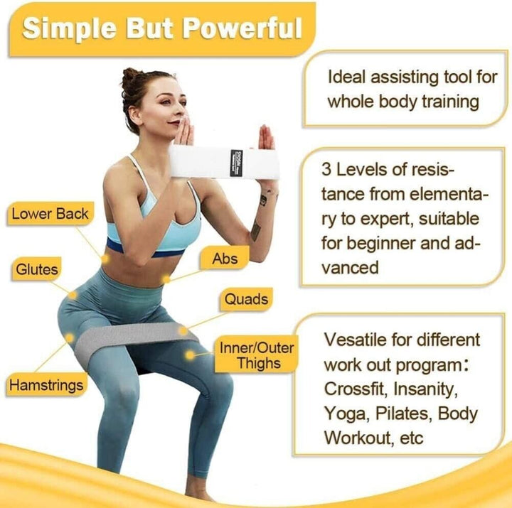 3 Dark Exercise Resistance Bands