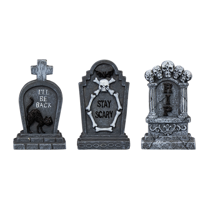 3 Halloween Gravestone Decorations