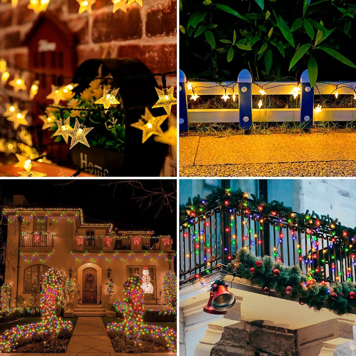 USB String Star LED Xmas Lights