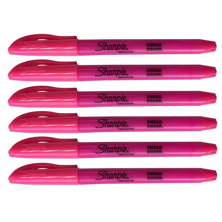 6 Sharpie Accent Pocket Highlighters