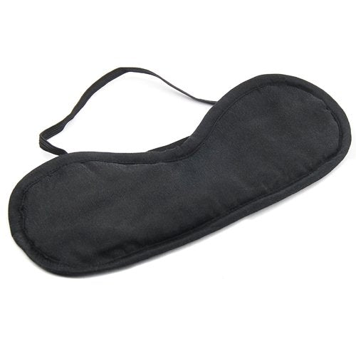 Black Silk Sleeping Eye Mask