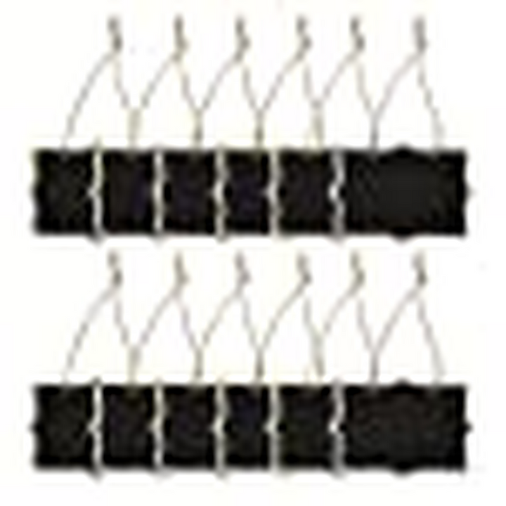 12 Mini Rectangle Chalkboard Signs