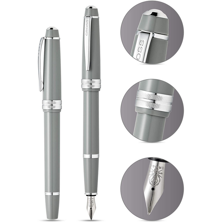 Cross Bailey Grey Medium Fountain Pen