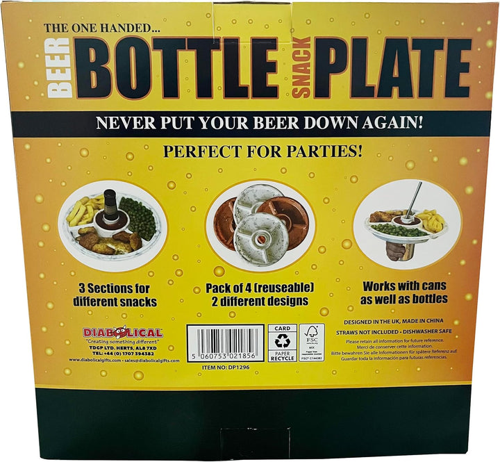 Beer Bottle Snack Plate Set