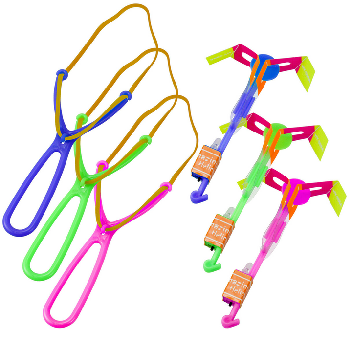 Flying LED Rotating Rocket Helicopter