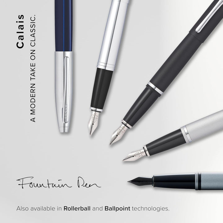 Cross Calais Matte Black Medium Nib Fountain Pen