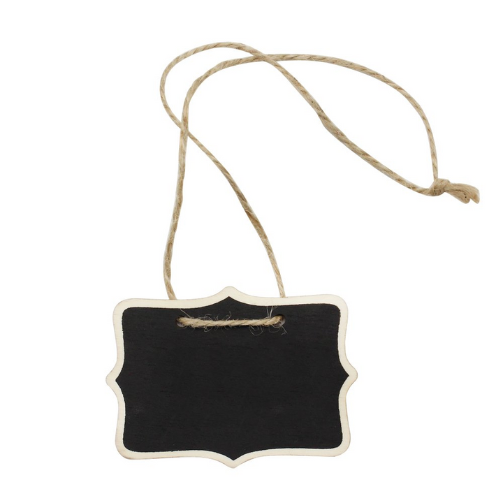 12 Mini Rectangle Chalkboard Signs