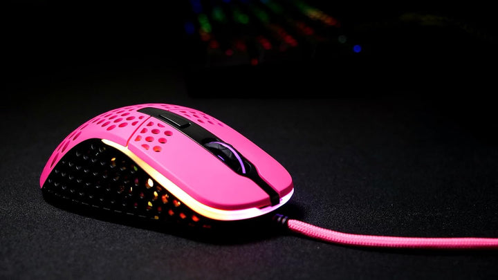 Cherry Pink XTRFY M4 RGB Wired Computer Mouse