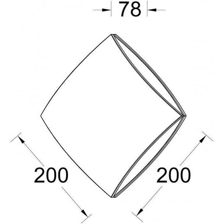 Lutec LED 4000K Wall Light Grey