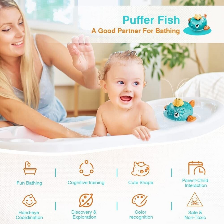 Duck Bath Toy Puffa Fish