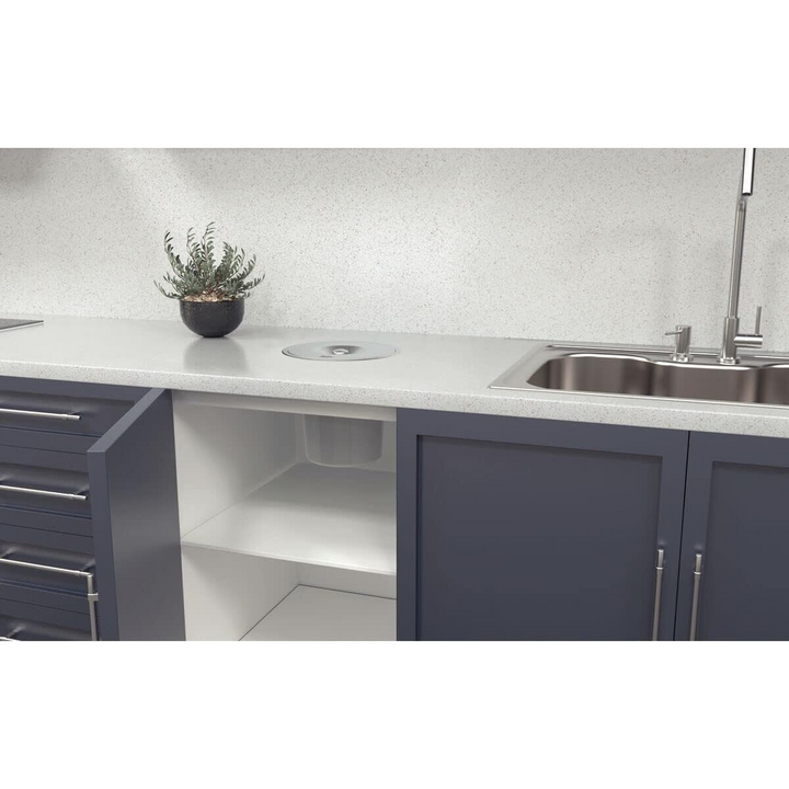 Tramontina 8L Round Kitchen Worktop Inset Bin