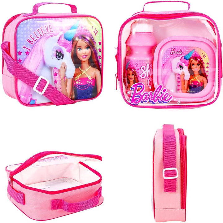 Pink Barbie Lunch Box Set