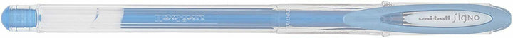 12 Uniball Metallic Blue 0.8mm Medium Rollerball Pens