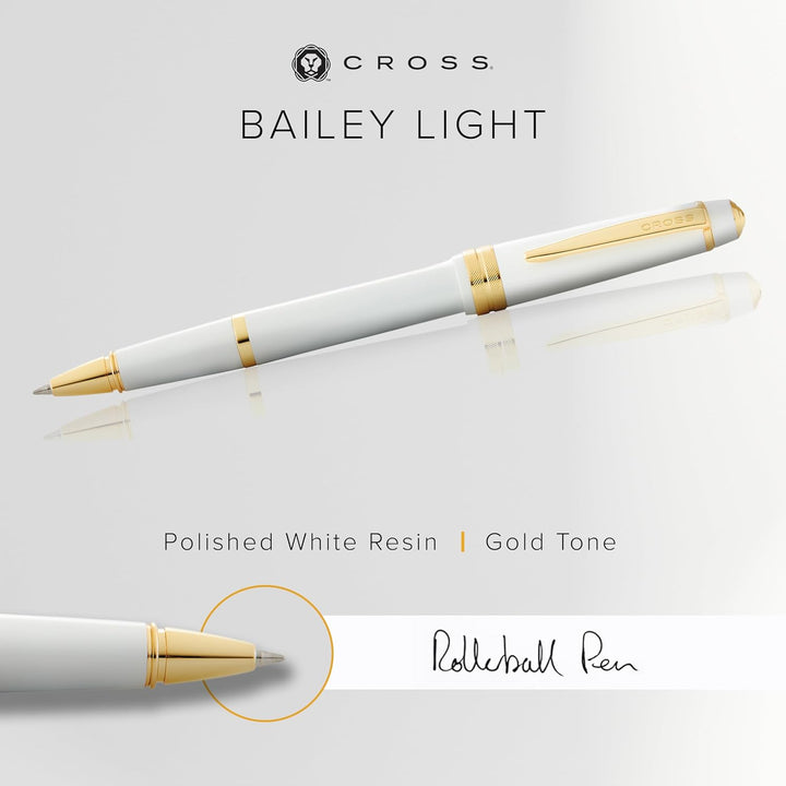 Cross White & Gold Rolling Ball Pen